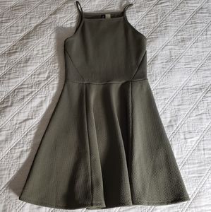 Halter Ribbed Knit Dress